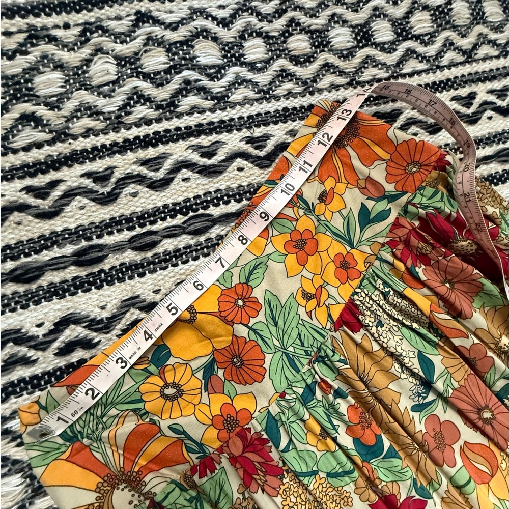 Natural Life Floral Maxi Skirt with Side Slit M - Picture 5 of 6